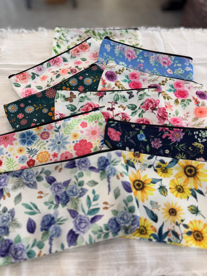 Floral Accessory Bag