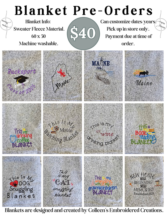 Fleece Blanket- Custom Order