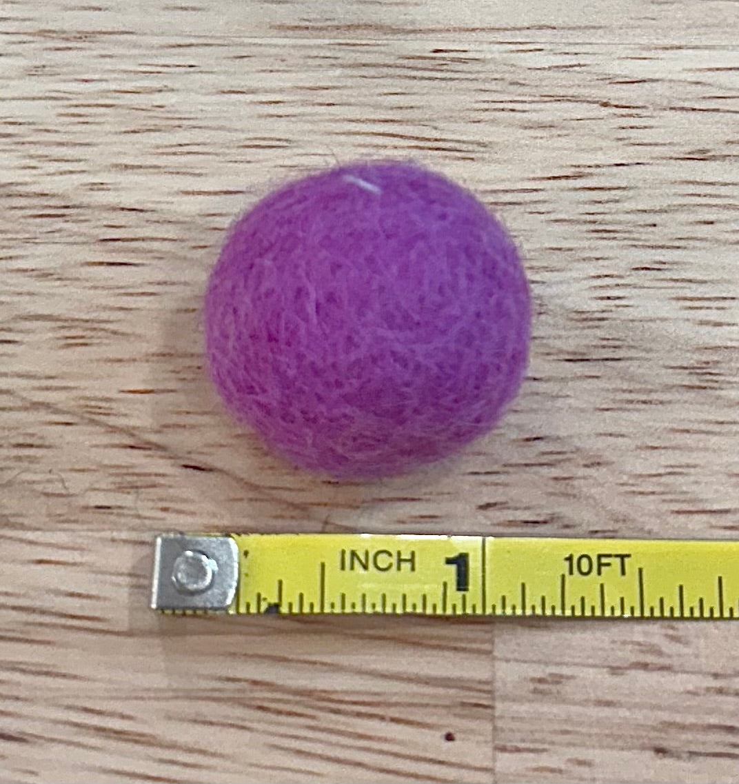 Assorted Felt Ball Cat Toy