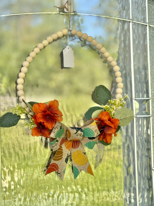 Pumpkin Bow Wreath