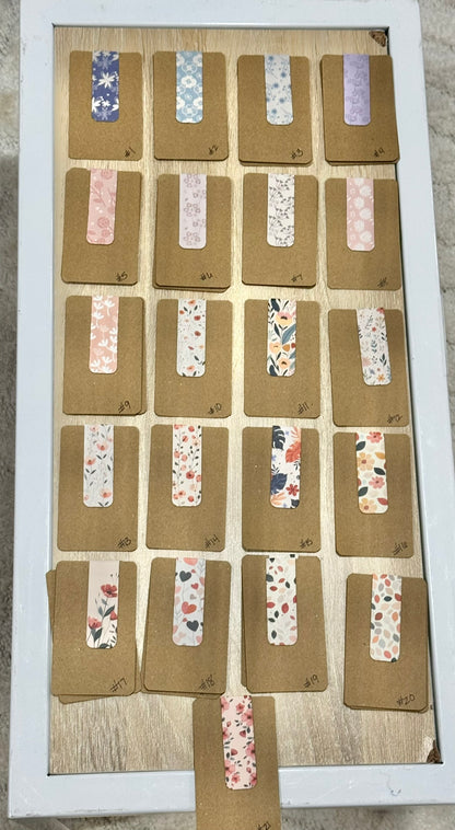 Floral Magnetic Bookmarks