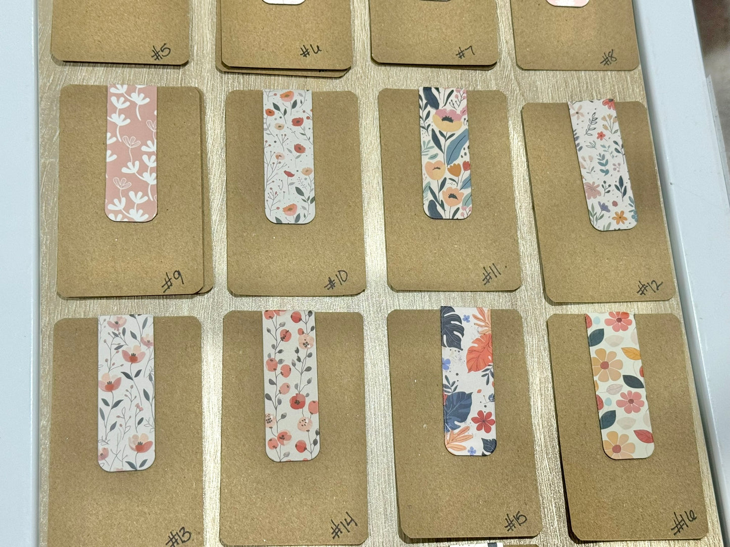 Floral Magnetic Bookmarks