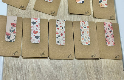 Floral Magnetic Bookmarks