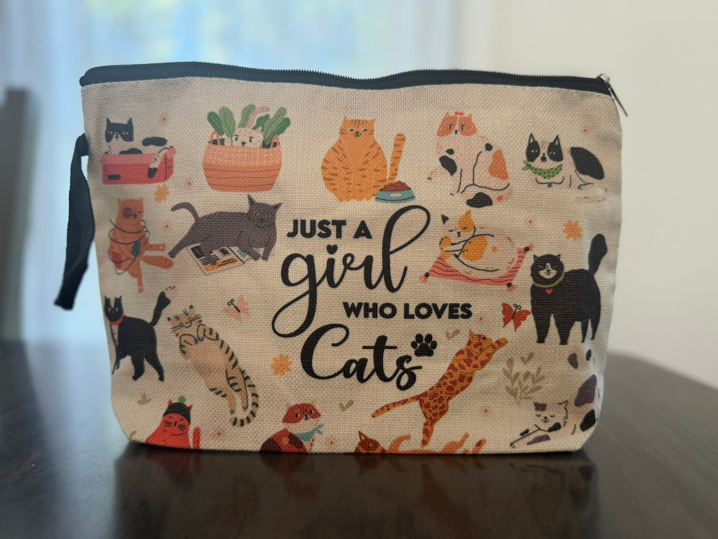 Just A Girl Who Loves Cats- Accessory Bag