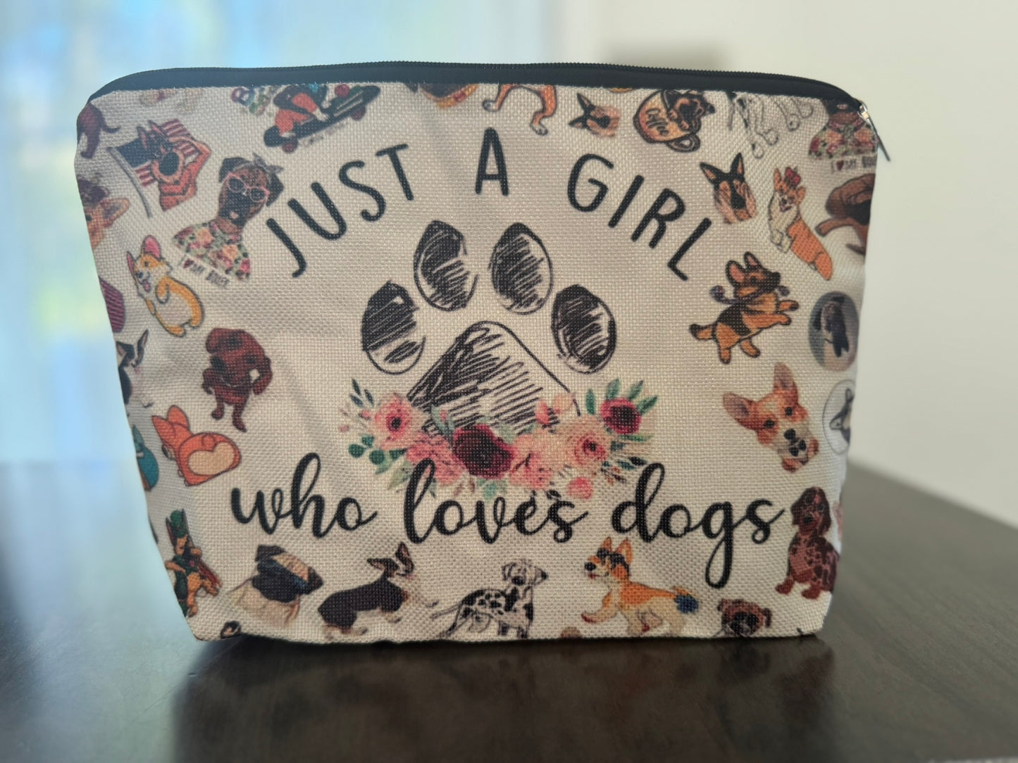 Just A Girl Who Loves Dogs- Accessory Bag