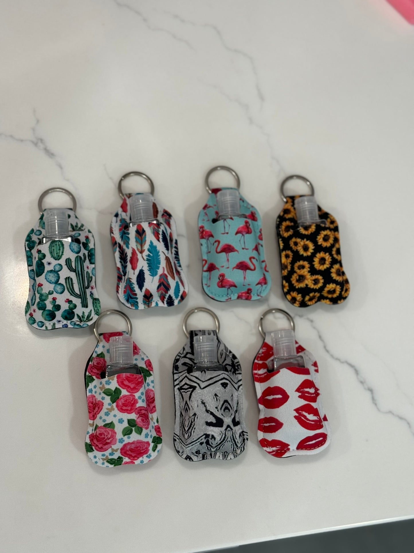 Travel Bottle Keychains