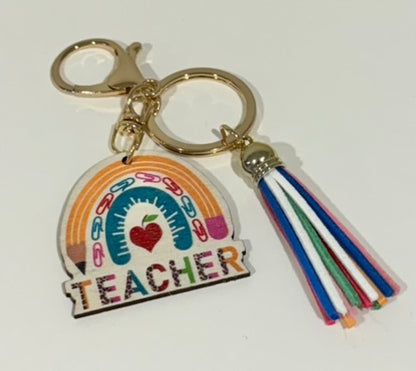 Teacher Keychain with Tassle