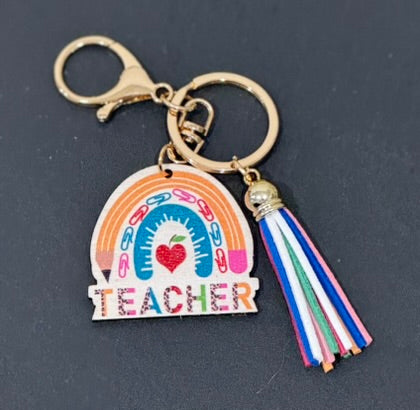 Teacher Keychain with Tassle