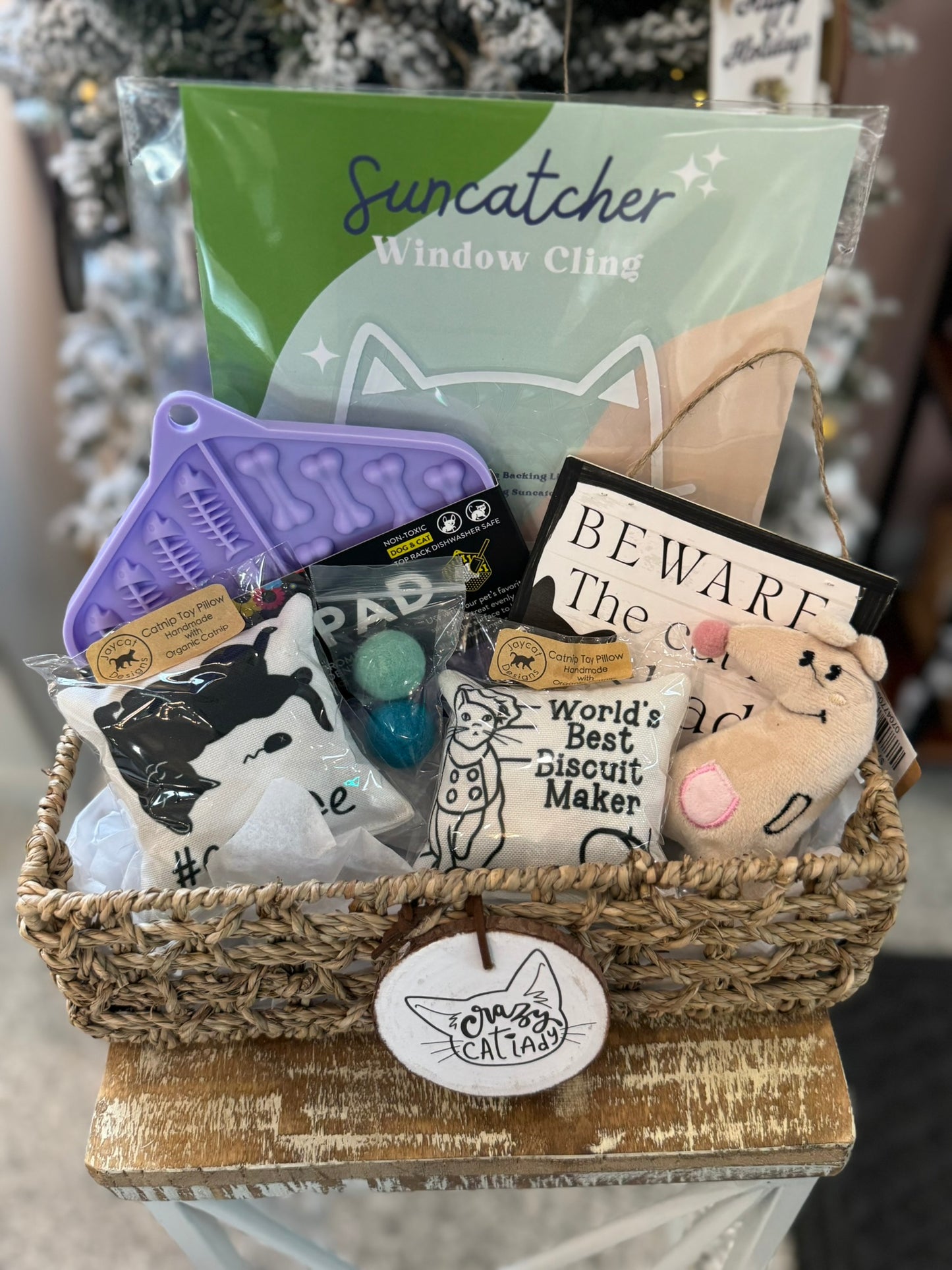 Crazy Cat Lady Gift Basket