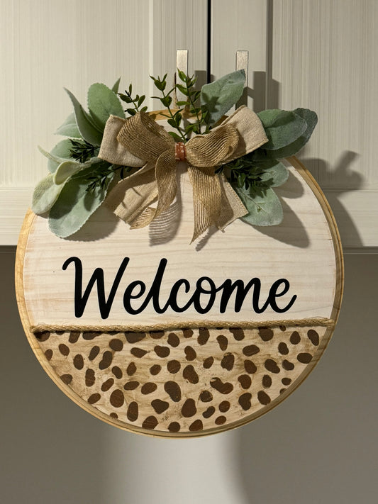 Welcome Spotted Sign