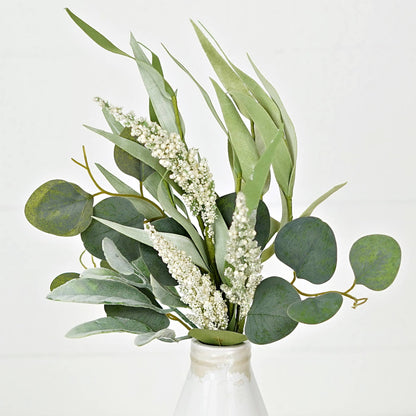Mixed Eucalyptus, Lamb Ear and Heather Stem