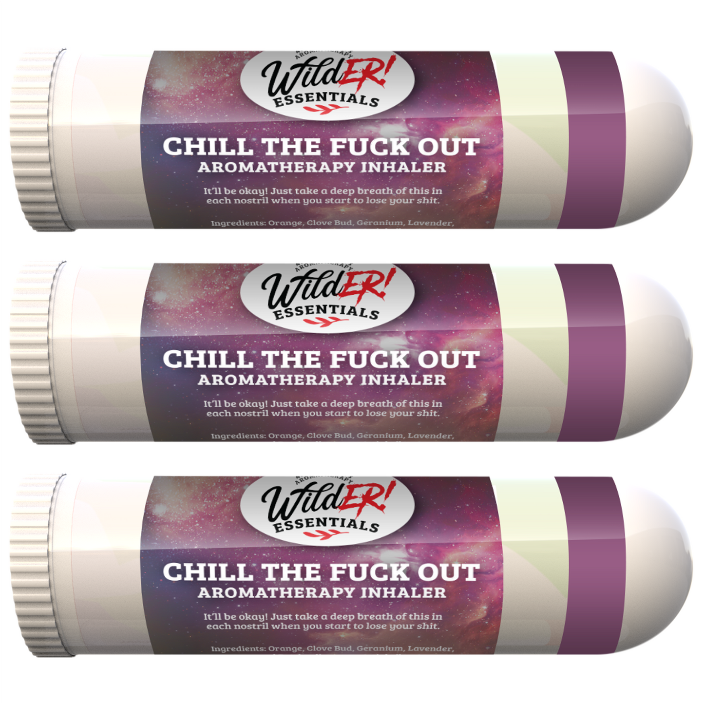 Wild Essentials - Chill The Fuck Out Aromatherapy Inhalers, essential oils