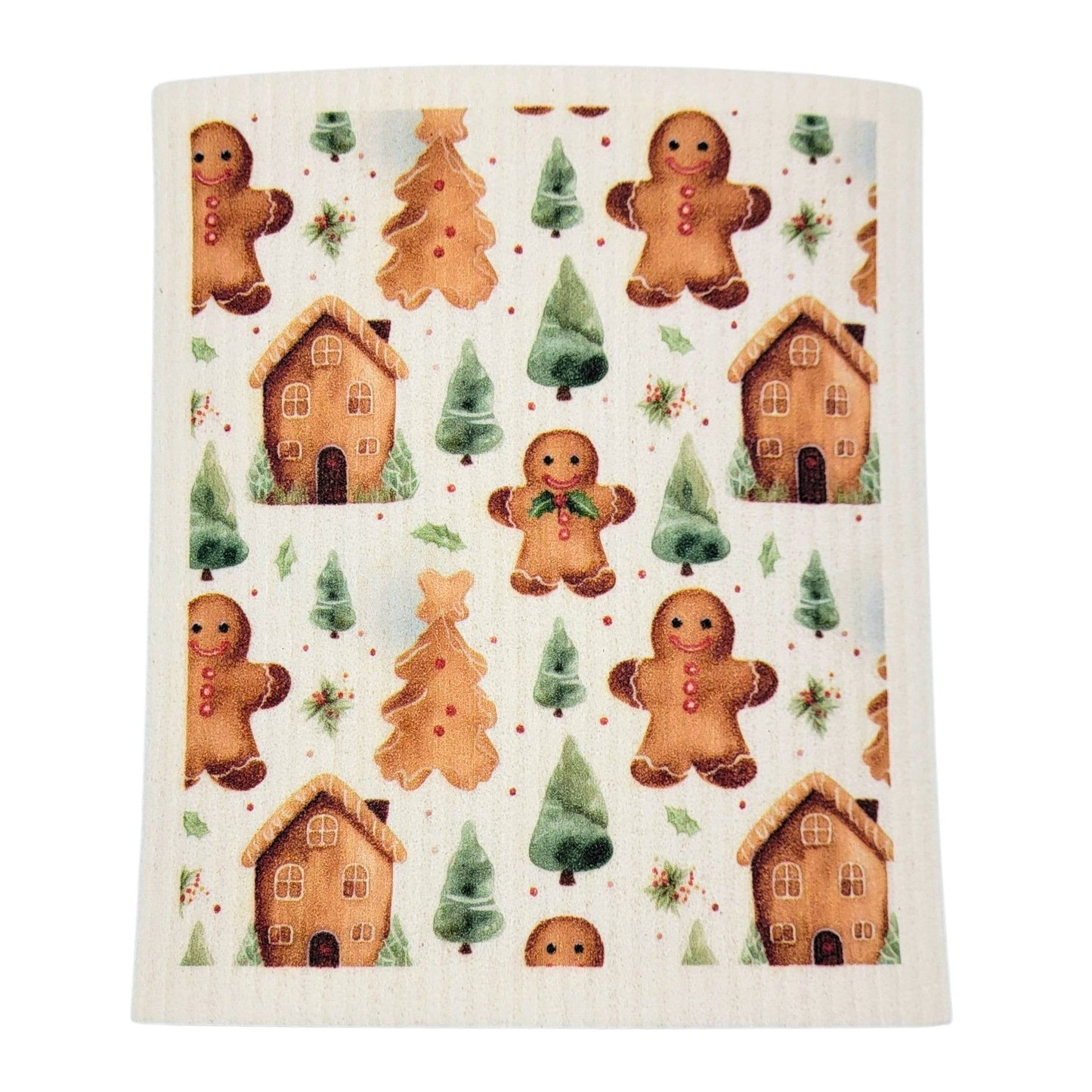 Gingerbread Cookies Swedish Dishcloth