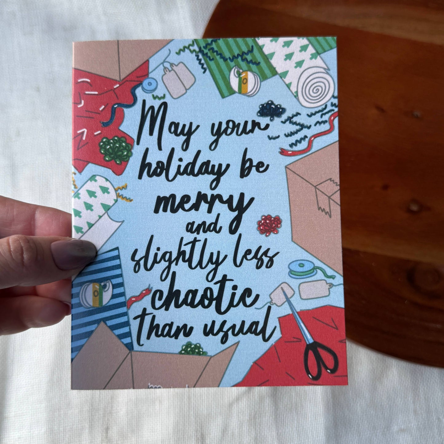 "May your holiday be merry..." Christmas Card