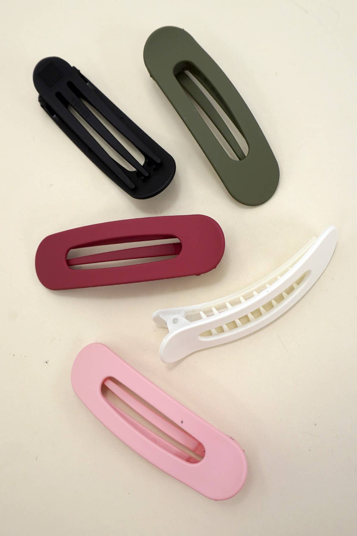 Oval Flat Hair Clip- Thin