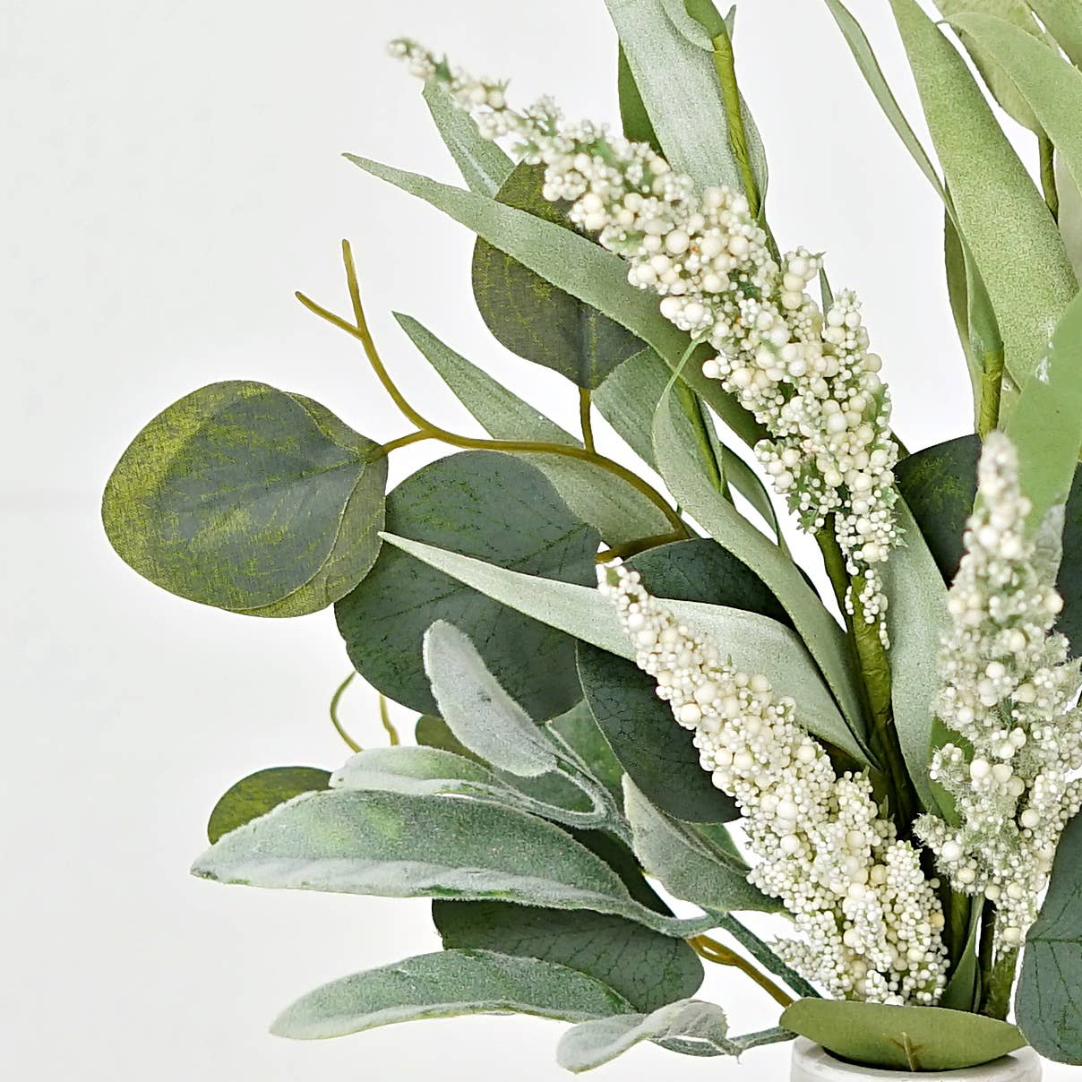 Mixed Eucalyptus, Lamb Ear and Heather Stem