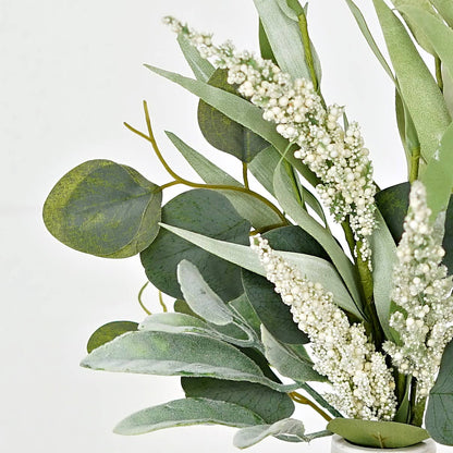 Mixed Eucalyptus, Lamb Ear and Heather Stem