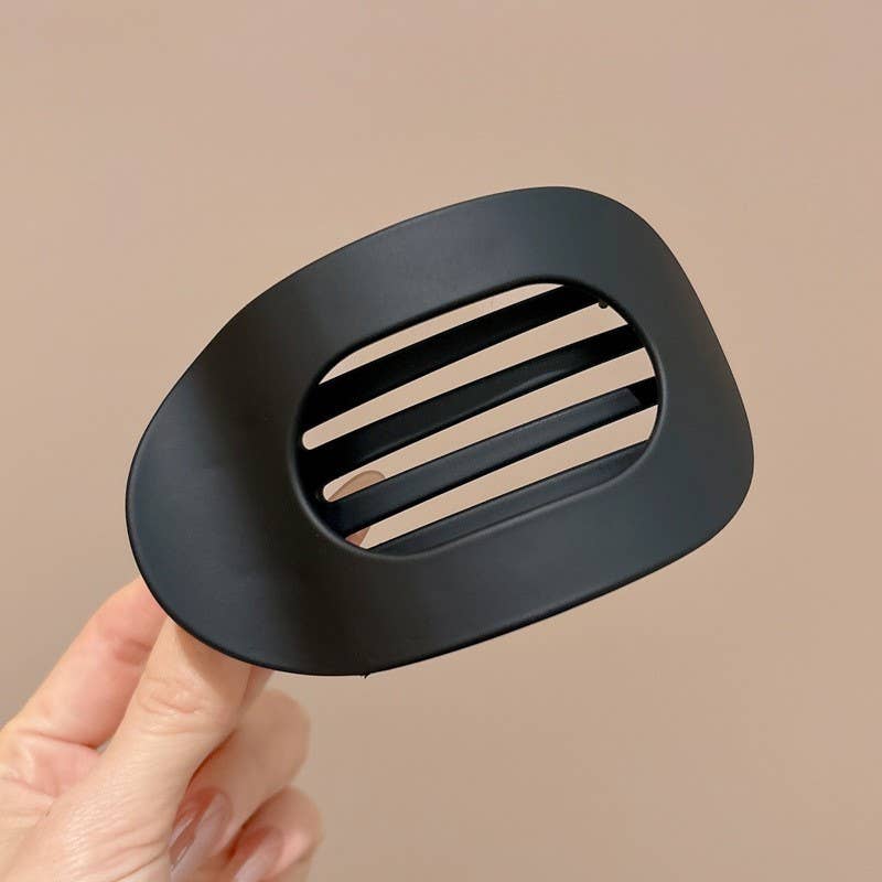 Oval Flat Hair Clip- Wide