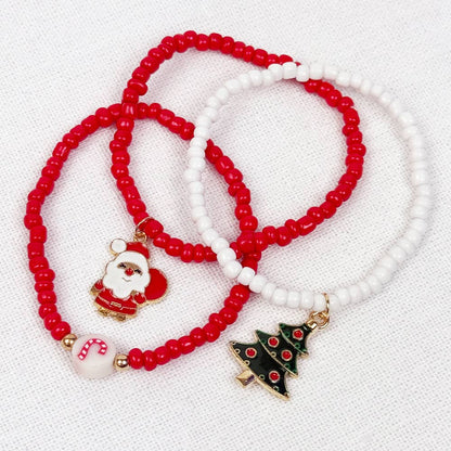 Christmas Charm and Stretch Bracelet