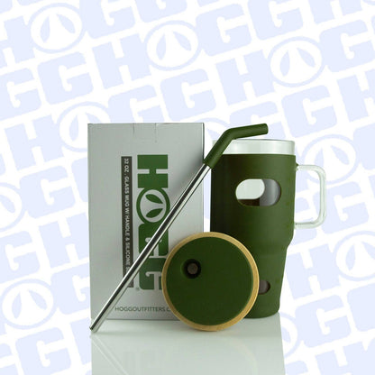 32oz Glass Tumbler w. Handle