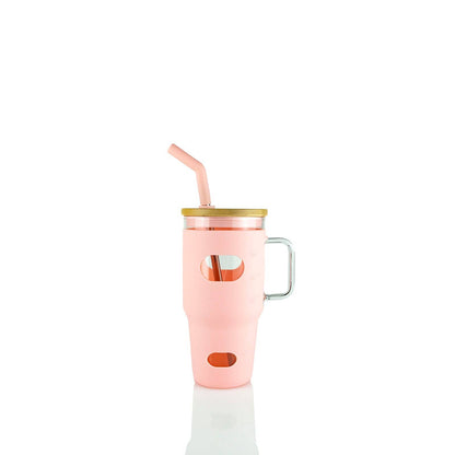 32oz Glass Tumbler w. Handle