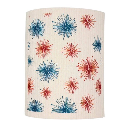 4th of July Fireworks Swedish Dishcloth
