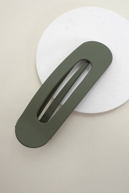 Oval Flat Hair Clip- Thin