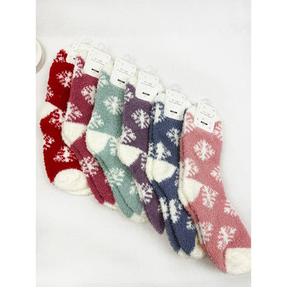 Cozy SnowFlake Design Winter Socks