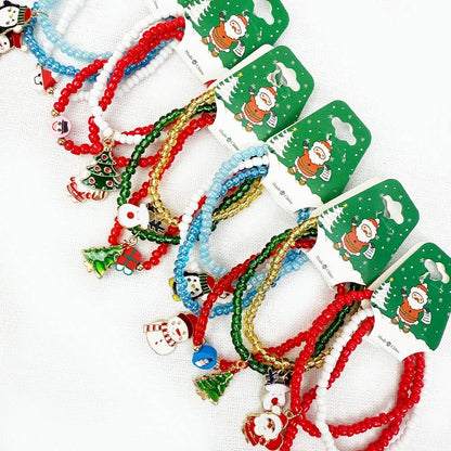 Christmas Charm and Stretch Bracelet