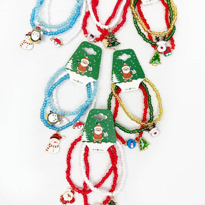 Christmas Charm and Stretch Bracelet
