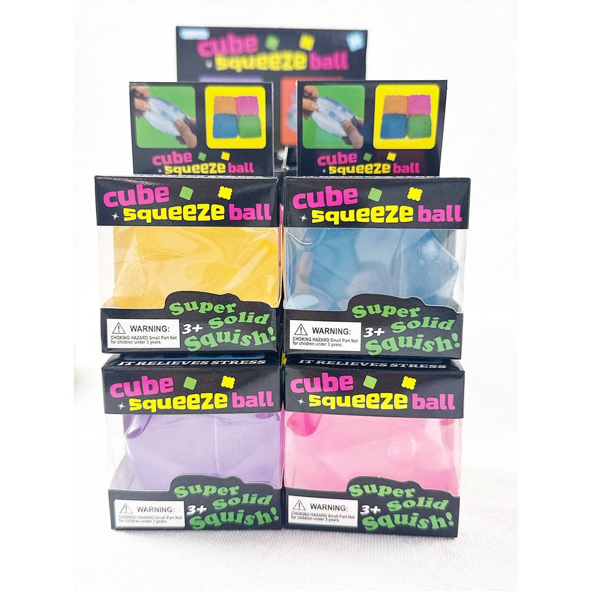 Viral Textured Diamond Cube Squishy Toy
