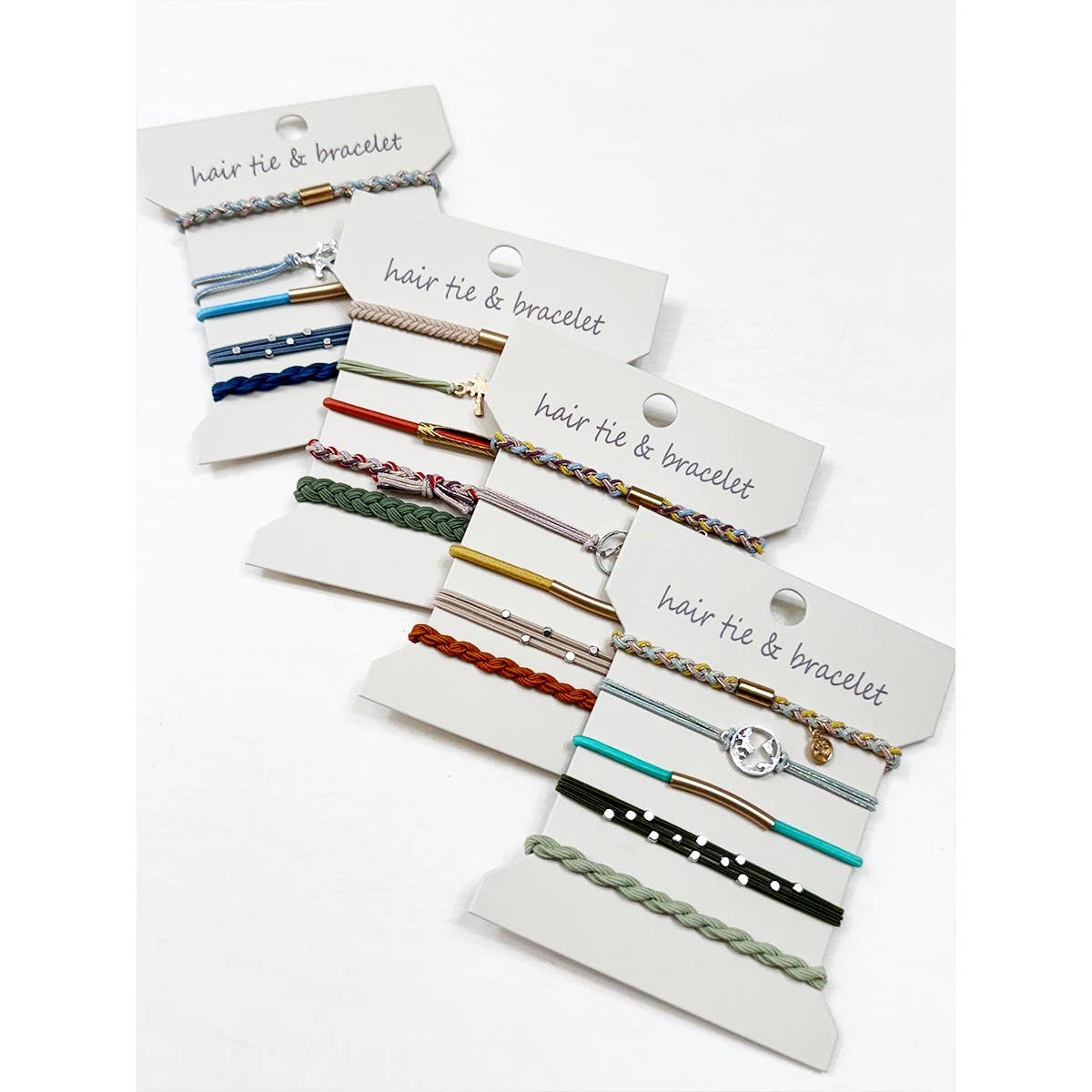 Boho Hair Tie Bracelets- 5pk